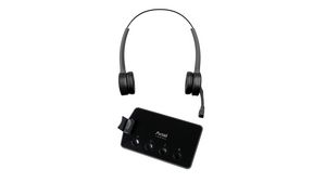 NC Headset with Docking Station, Prime X3, Stereo, On-Ear, Wireless / Bluetooth / USB, Black