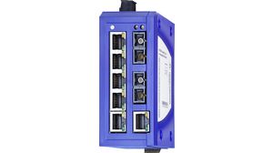 Ethernet-kapcsoló, RJ45 portok 6, Száloptikás portok 2SC, 100Mbps, Nem felügyelt