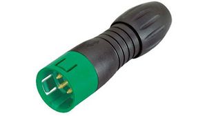 Circular Connector, 8 Contacts, Cable Mount, Miniature Connector, Socket, Male, IP67, 720 Series