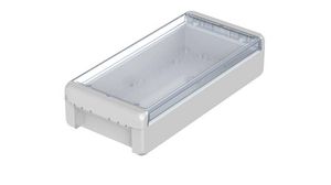 Plastic Enclosure with Clear Lid Bocube 125x271x60mm Light Grey Polycarbonate IP66