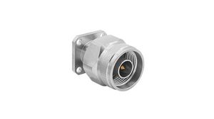 RF Connector, N-Type, Stainless Steel, Plug, Straight, 50Ohm