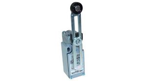 Limit Switch, Adjustable Roller Lever, Metal, 1NC / 1NO, Snap Action