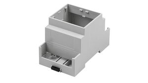 DIN Rail Module Box Size 3 Open Top Extended Walls Sides Open CNMB 90x53x58mm Light Grey Polycarbonate IP20