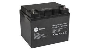 Rechargeable Battery, Lead-Acid, 12V, 40Ah, Screw Terminal, M6