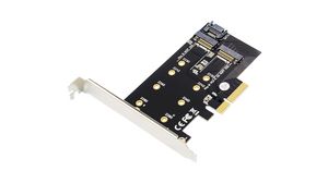 2 bővítőhelyes M.2 NVMe SSD bővítőkártya PCIe 3.0 PCI-E x4