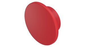 Mushroom Cap Round 40mm Red Plastic EAO 04 Series