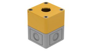 Switch Enclosure, 65x81x65mm, Grey / Yellow, EAO 04 Series