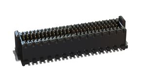 Stacking-Steckverbinder, schwarz, Gerade, Stecker, 500V, Anzahl Kontakte - 52