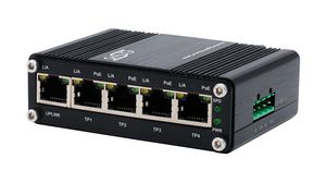 PoE Switch, Unmanaged, 1Gbps, 120W, RJ45 Ports 5, PoE Ports 4