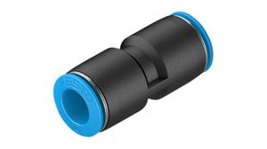 Fitting, Compressed Air, Brass, 41.4mm, Ø10 mm, Push-In Connector