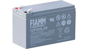 Batterie rechargeable, Plomb-Acide, 12V, 7.2Ah, Borne à lame, 6.3 mm