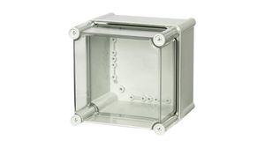 Plastic Enclosure, Hinged Cover, Solid, 190x130x190mm, Light Grey, Polycarbonate, IP65