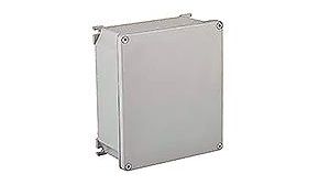 GWconnect Enclosure Die-cast Aluminum S-8000 Series External Mounting Flanges 189 x 167 x 80mm Grey RAL 9006