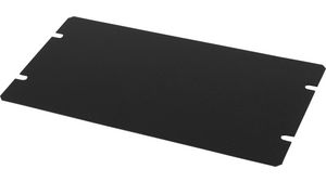 Bodenmontageplatte 203.2x1x101.6mm Stahl Schwarz