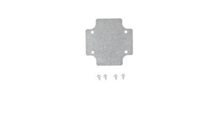 Indvendigt monteringspanel til 1556-seriekabinetter, Aluminium, 71 x 71mm, Sølv