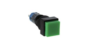 Pushbutton Switch Momentary Function 1CO Panel Mount Green