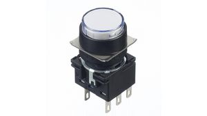 Illuminated Pushbutton Switch Latching Function 2CO 30 V / 125 V / 250 V LED Pure White None