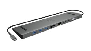 Dockingstation, USB-C-Stecker, Bus-powered, 100W, Gesamtportanzahl 11