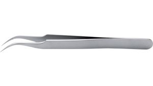 Tweezers High Precision Stainless Steel Very Fine / Curved / Line Serrated / Superior Finish 120mm