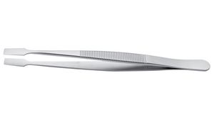Tweezers Flat Tip Stainless Steel Flat / Superior Finish 120mm