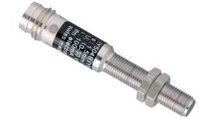ifm electronic Inductive Barrel-Style Proximity Sensor, M5 x 0.5, 1.5 mm Detection, PNP Output, 10 ... 30 V dc, IP67