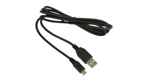Headset Cable, USB-A Plug - USB Micro-B Plug, 1.5m, Black