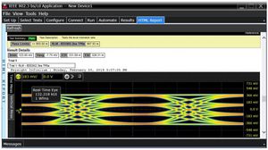 Conformiteitstestsoftware voor oscilloscopen van de Infiniium-serie, met knooppuntvergrendeling, IEEE802.3bs/cd