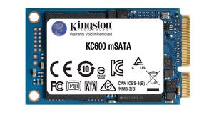 Dysk SSD, KC600, mSATA, 1TB, SATA
