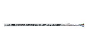 LAN Cable PVC CAT6a 4x2x0.24mm² S/FTP Ivory 50m
