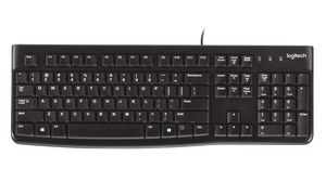 Keyboard, K120, US English with €, QWERTY, USB, Cable