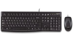 Keyboard and Mouse, 1000dpi, MK120, BE Belgium, AZERTY, Cable