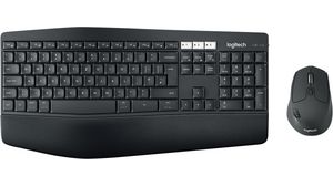 Keyboard and Mouse, 1000dpi, MK850, CH Switzerland, QWERTZ, Wireless / Bluetooth