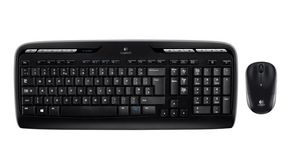 Keyboard and Mouse, 1000dpi, MK330, US English, QWERTY, Wireless