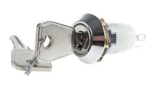 Key Switch, SP-CO, 1 A @ 24V ac dc / 115V ac 3-Way Common-Key