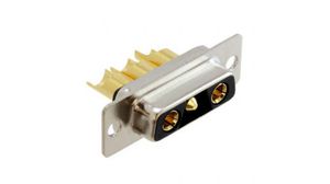 680M 3 Way Panel Mount D-sub Connector Socket, 2.77mm Pitch