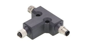 Micro-Change-Steckverbinder, M12 x 1 mm, Aussengewinde, 5 Pole, Stecker / M12 x 1 mm, Innengewinde, 5 Pole, Steckbuchse