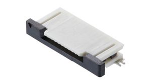 FFC / FPC Connector, Poles - 12, 50V, 500mA, Right Angle