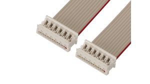 Flat Flexible Cable, 1.27mm, 12 Cores, 80mm, White