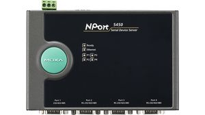 Soros eszközkiszolgáló, 100 Mbps, Serial Ports - 4, RS232 / RS422 / RS485