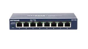ProSAFE GS108, Unmanaged 8 Port Ethernet Switch, Type G - British 3-Pin