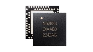 nRF52833 SoC with Bluetooth 5.4 / BLE / NFC, 73-Pin QFN Package