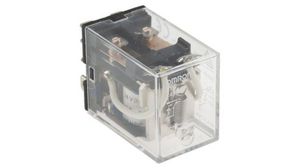 Plug In Power Relay, 24V dc Coil, 10A Switching Current, DPDT