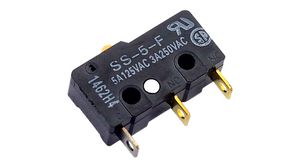Micro Switch, SS, 5A, 1CO, 0.49N, Pin Plunger