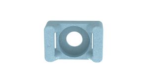 Cable Tie Mount, Blue, Polyamide 6.6, Pack of 100 pieces