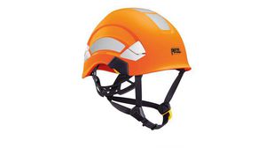 Vertex Orange Safety Helmet with Chin Strap, Adjustable