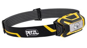 Pannlampa, LED, Laddningsbart / 3x AAA, 1.5V, 450lm, 75m, IP67, Svart/gul