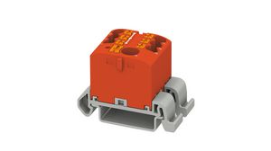 Terminal Block, Push-In, 7 Poles, 690V, 41A, 0.14 ... 10mm², Red
