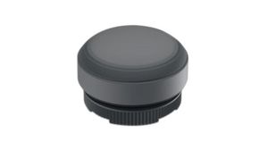 Pushbutton Actuator with Black Frontring Protective Cap Momentary Function Round Button Grey IP65 / IP6K9K RAFIX 22 FS+