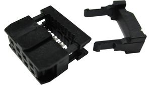 IDC Ribbon Cable Socket, Horizontal, Socket, 1A, Contacts - 8