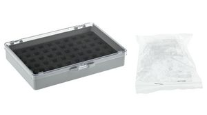 RS PRO - 1246590 - Transparent Plastic Compartment Box 8 x 4 x 1 (200 x 110  x 30mm) Polypropylene - RS